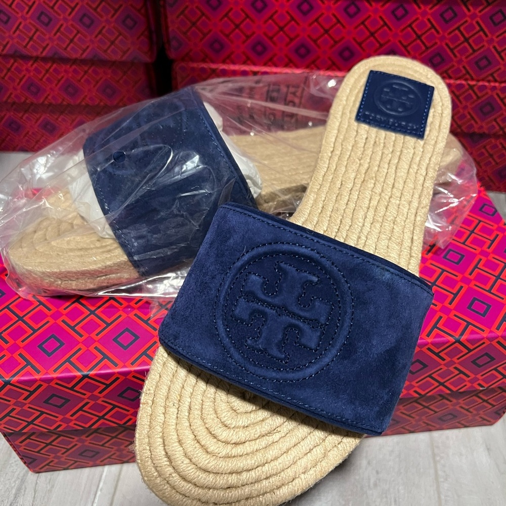 Brand new Tory Burch open toe espadrilles